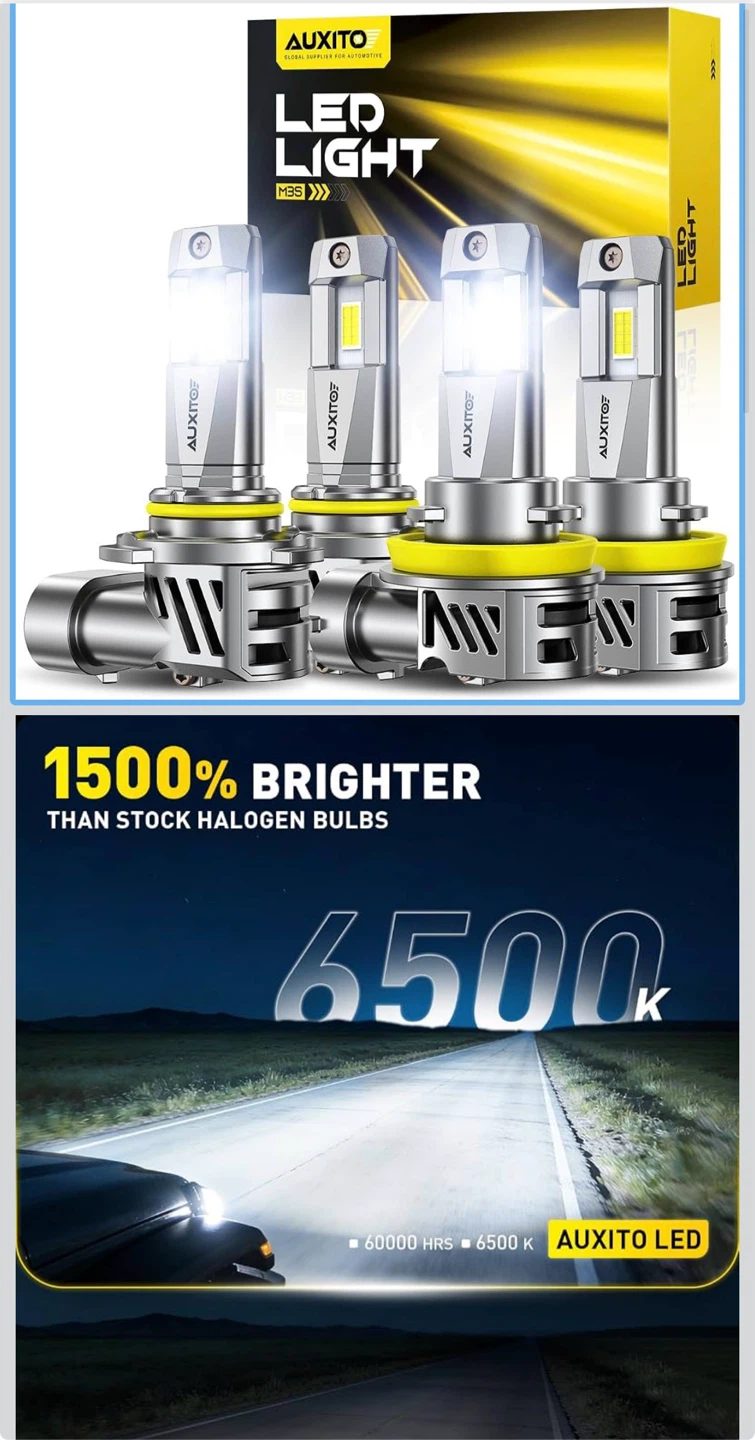 AUXITO LED Car Headlight Bulbs H11/H9/H8 - photo 3