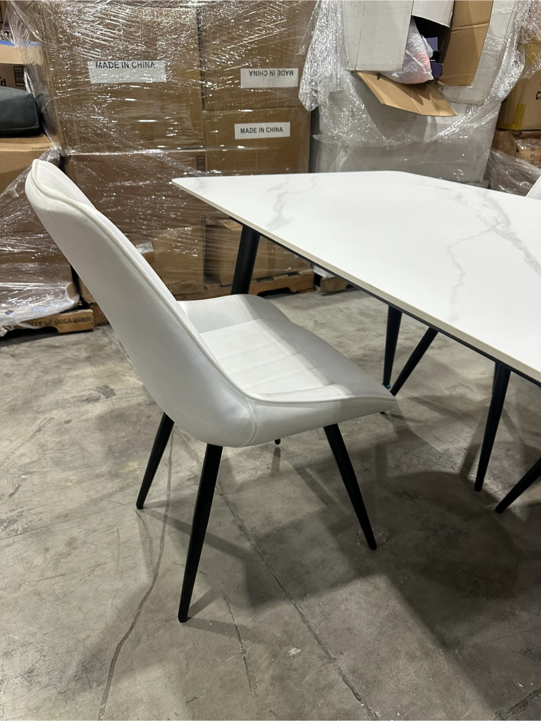 White Dining Chairs set of 4