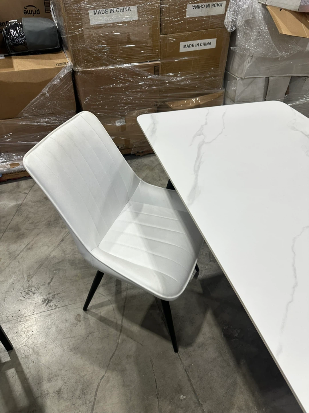 White Dining Chairs set of 4 - photo 4