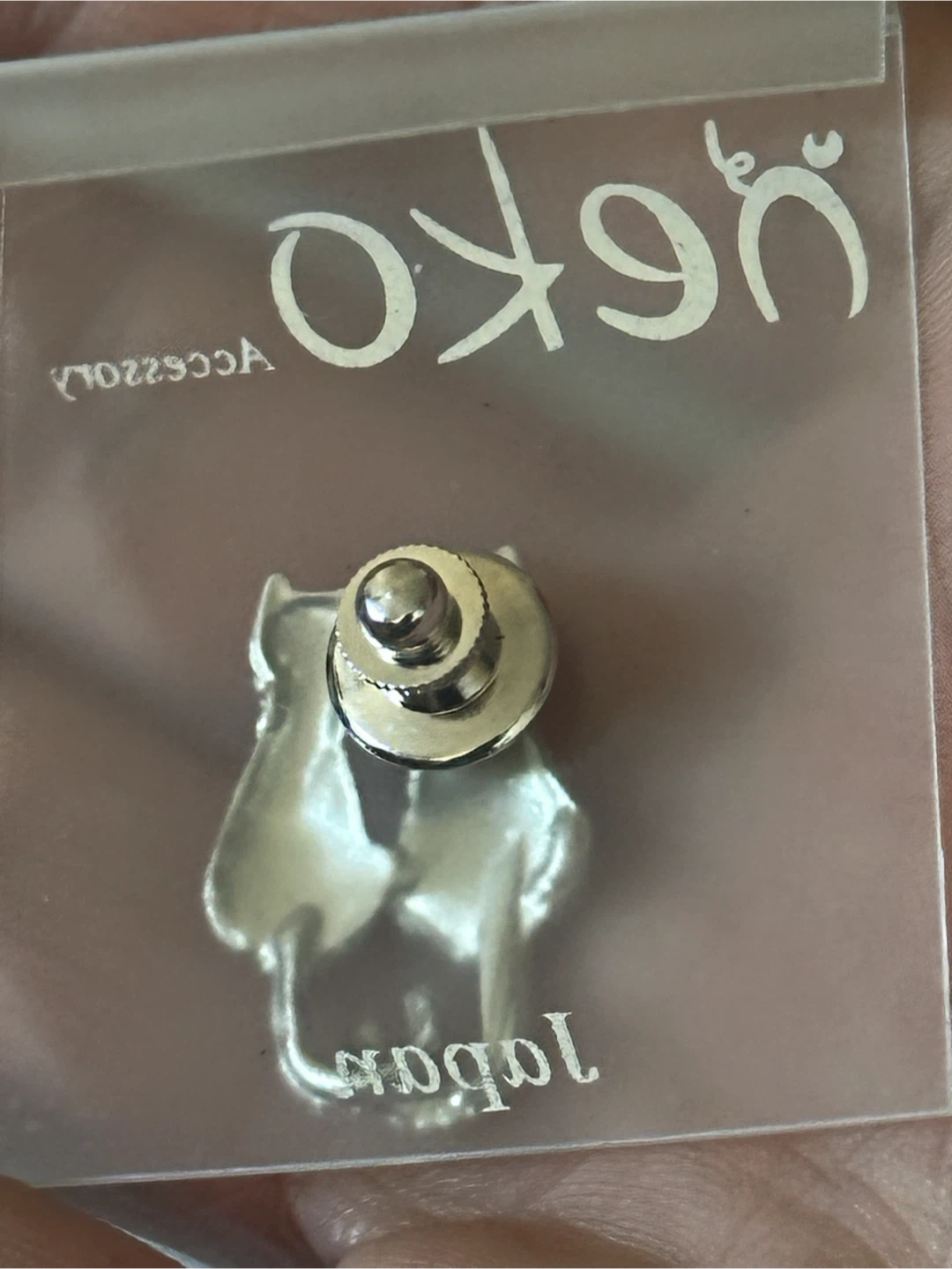 Neko Rhinestone Cat Brooch - photo 4