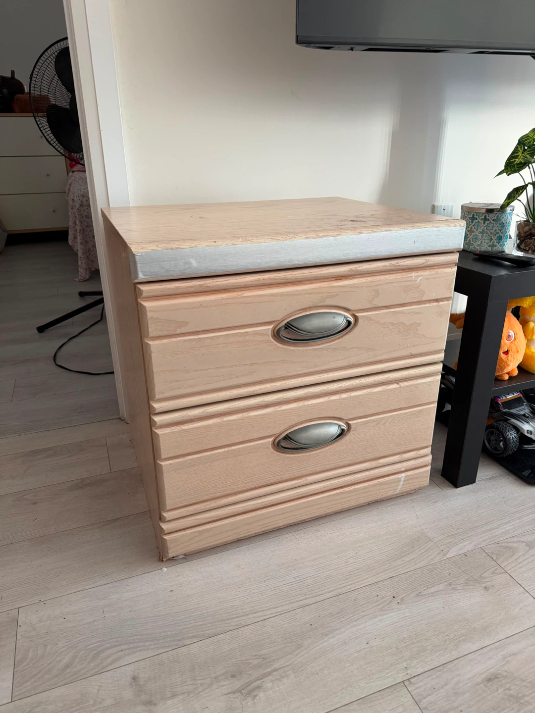 Wooden 2-Drawer Nightstand - photo 3