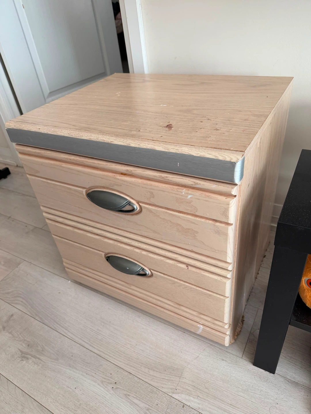 Wooden 2-Drawer Nightstand - photo 4