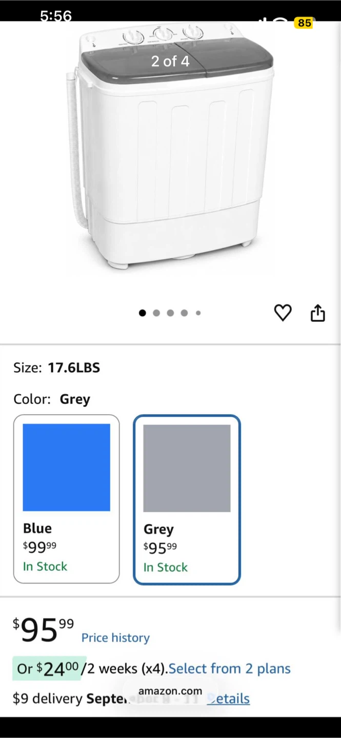 Compact Twin Tub Washing Machine - photo 2