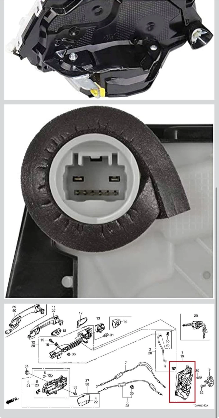 Front Left Door Lock Actuator Assembly