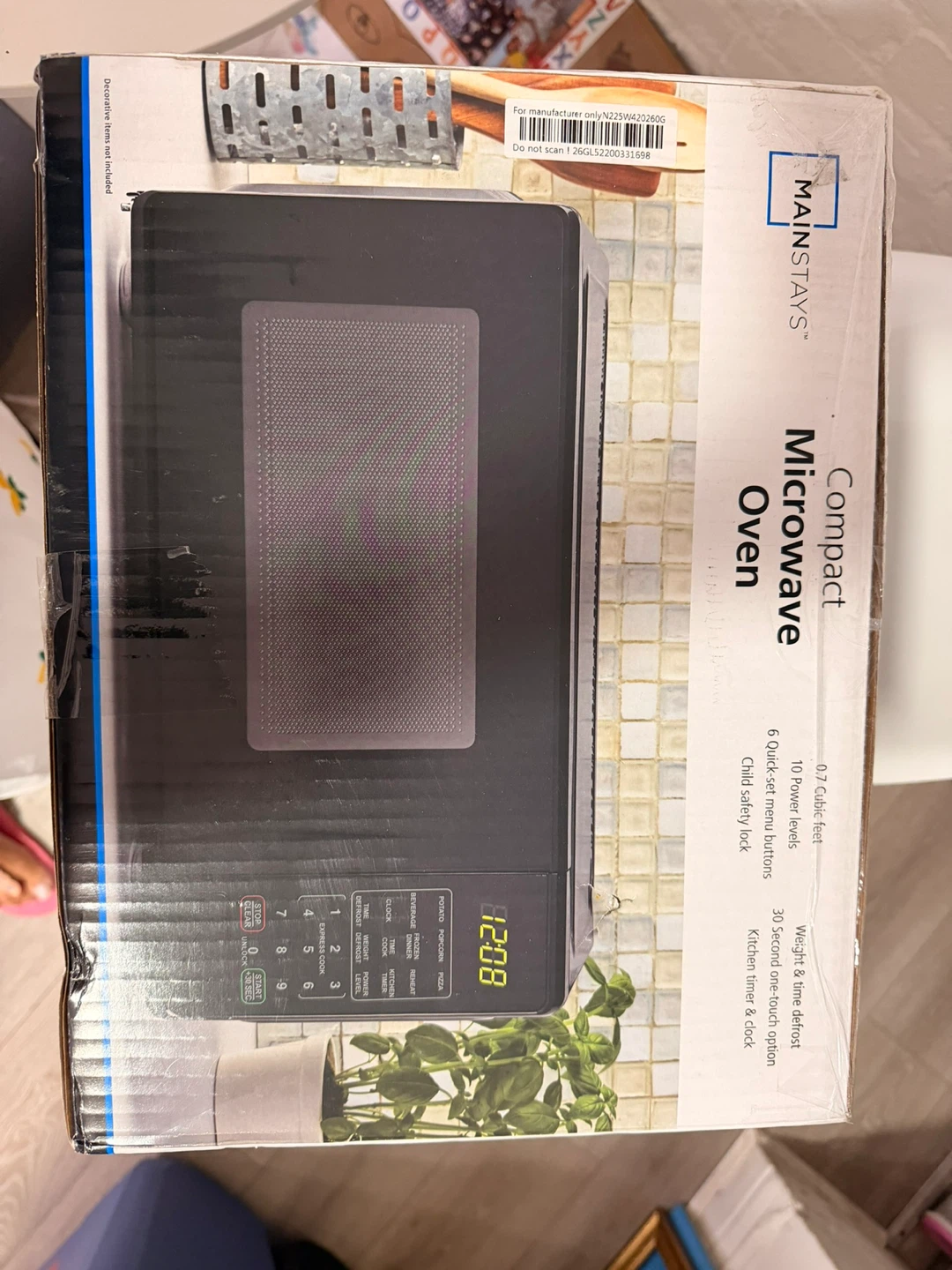 Mainstays Compact Microwave Oven