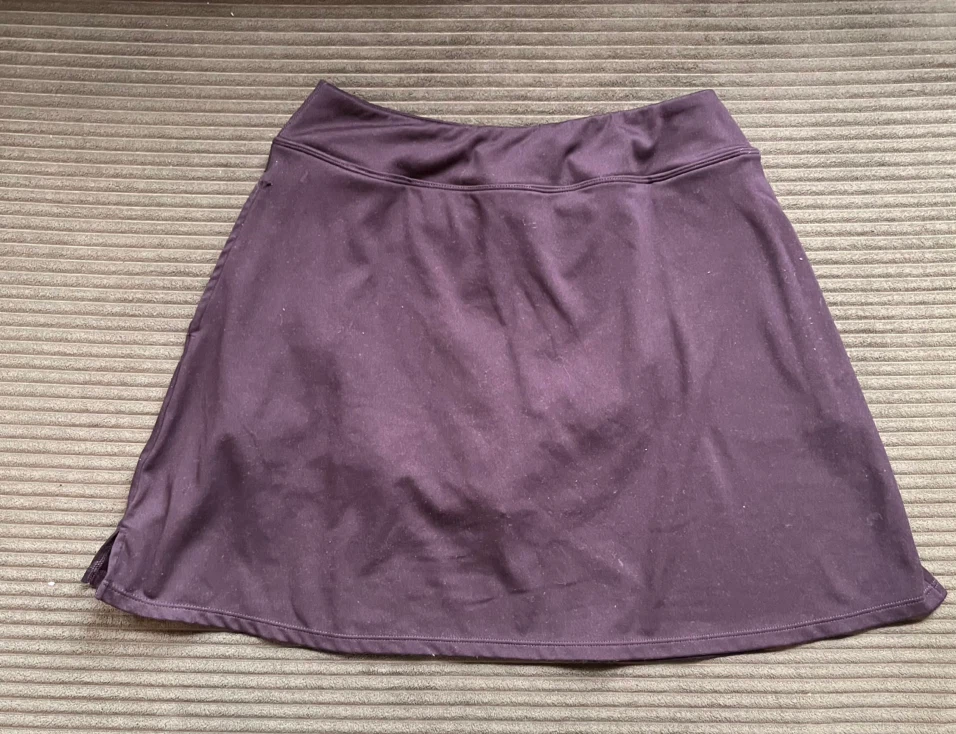 Black Sports Mini Skort with Pockets & Safety Shorts (Size M)