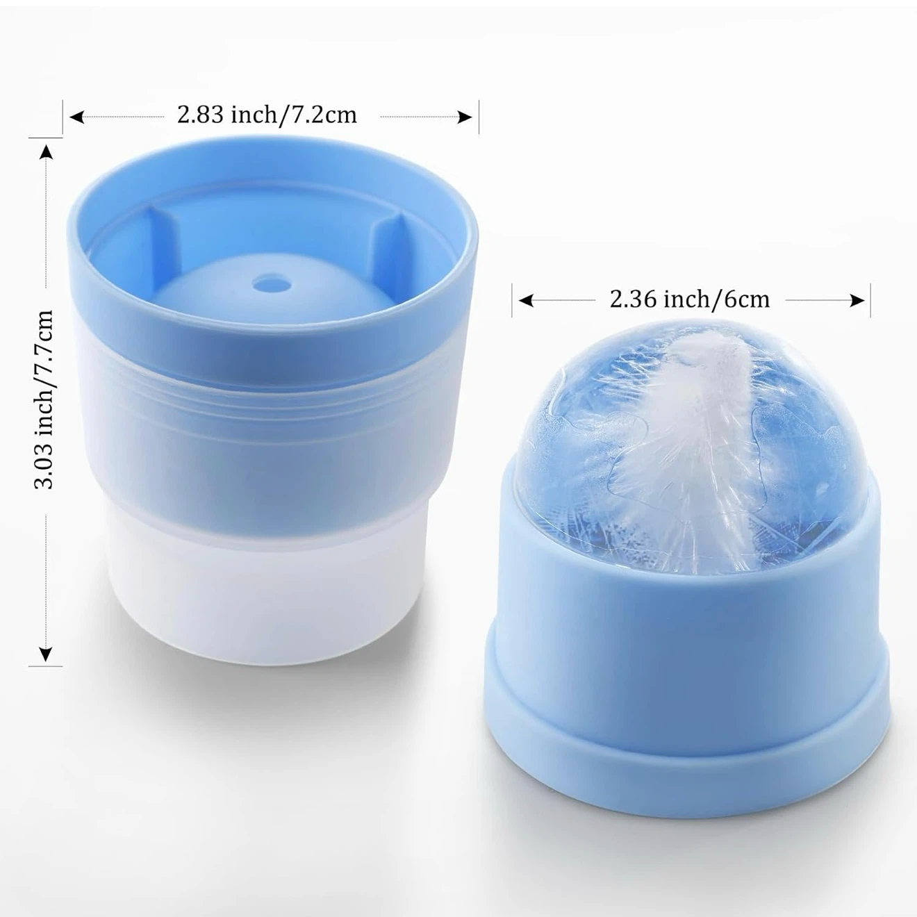 Set of 4 Spherical Ice Ball Molds - photo 2