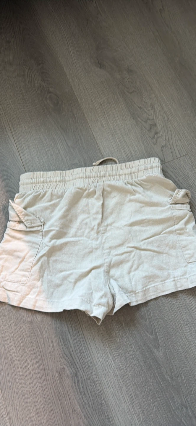 Beige Linen Shorts - photo 2