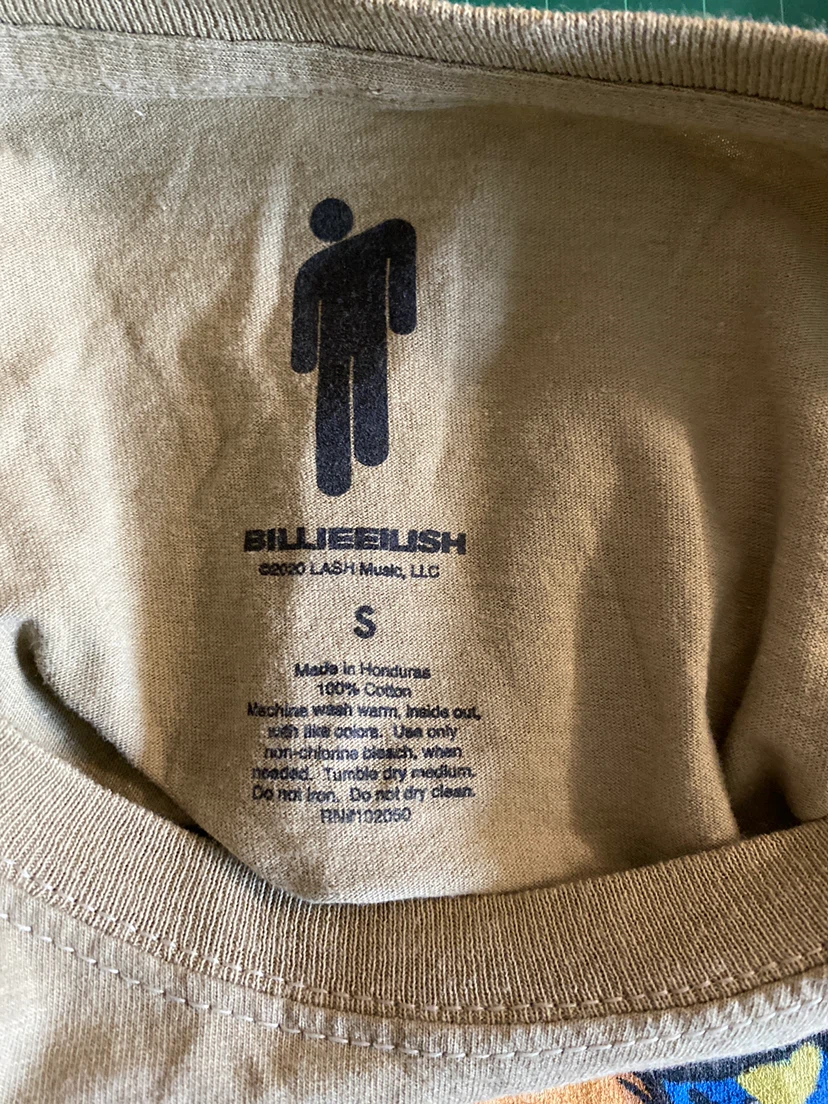 Billie Eilish 2020 concert shirt - photo 2