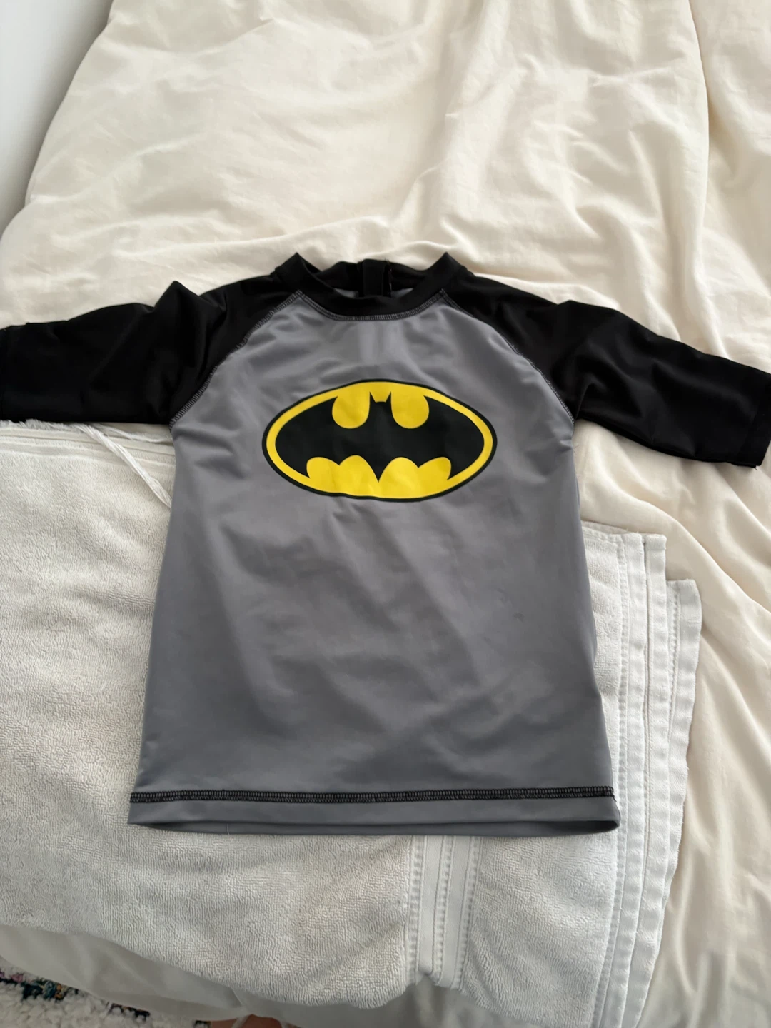 Batman Rash guard Swim Shirt Size 7