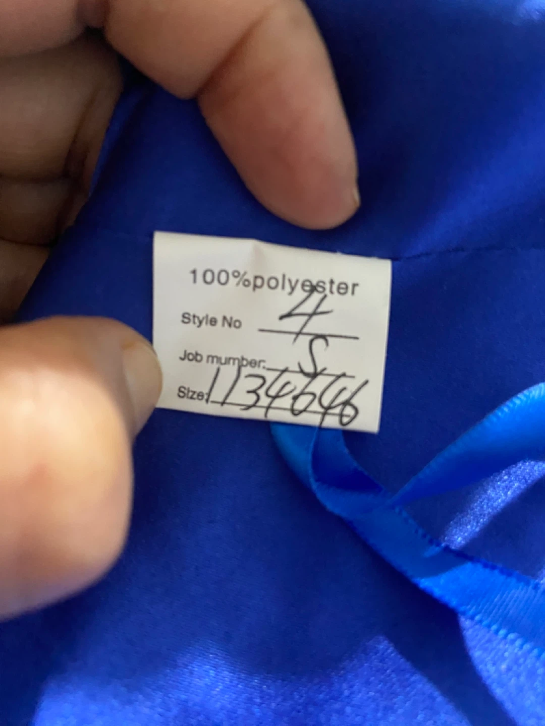 Royal Blue Beaded Pageant Dress - photo 3