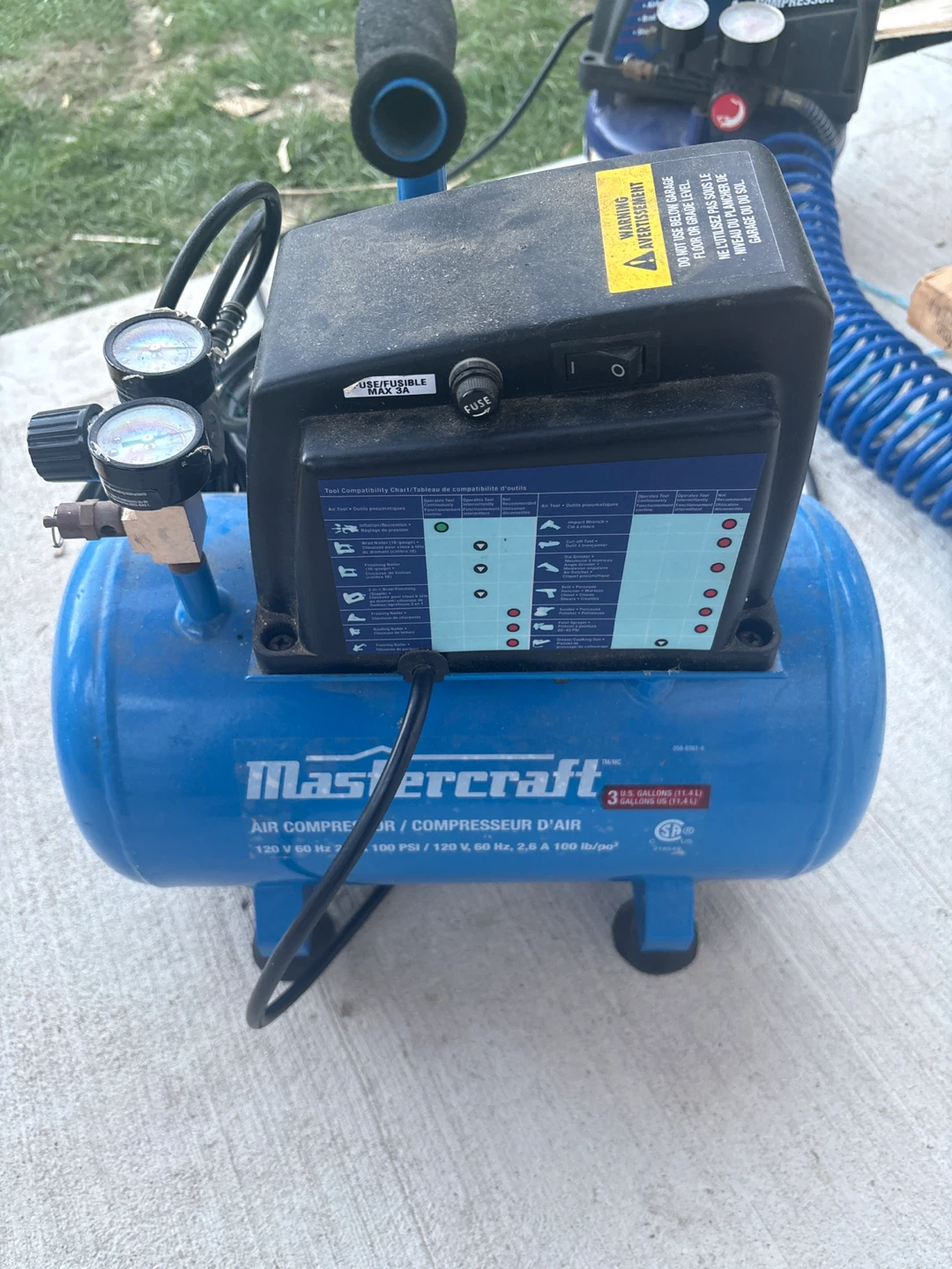 Mastercraft 3-Gallon Air Compressor