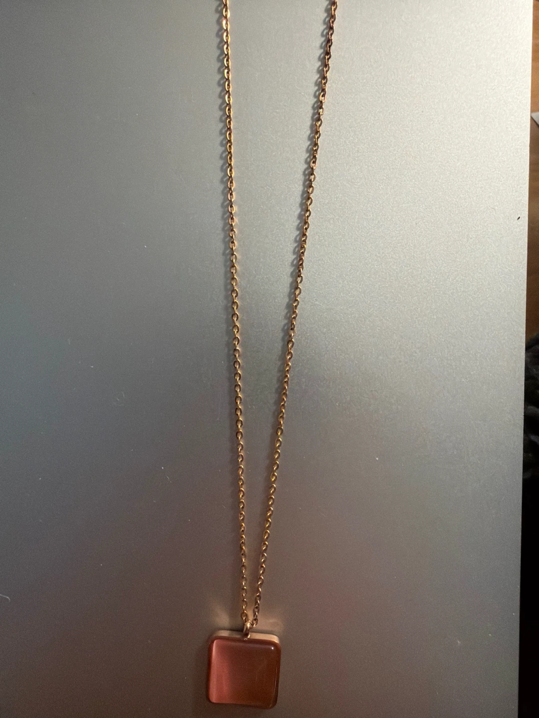 Necklaces - Beaded Chain and Square Pendant - photo 5