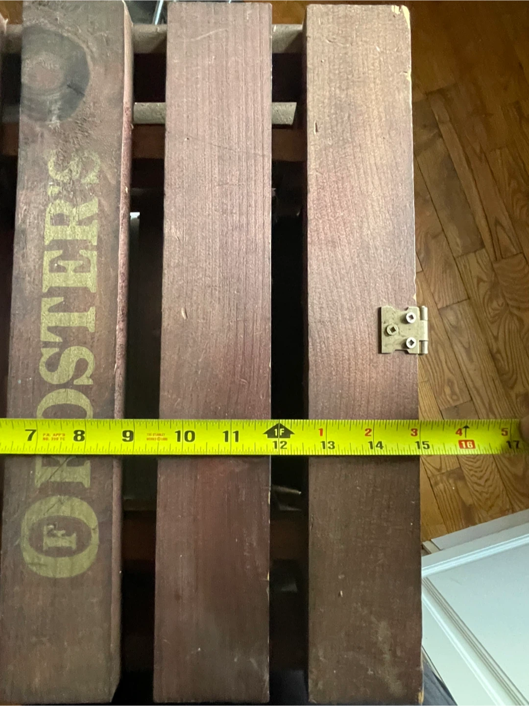 Vintage Fosters Wooden Crate with Lid - photo 5