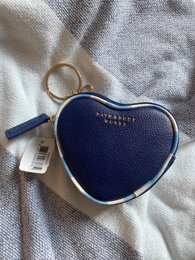 Bath & Body Works Heart Shaped Pouch Keychain