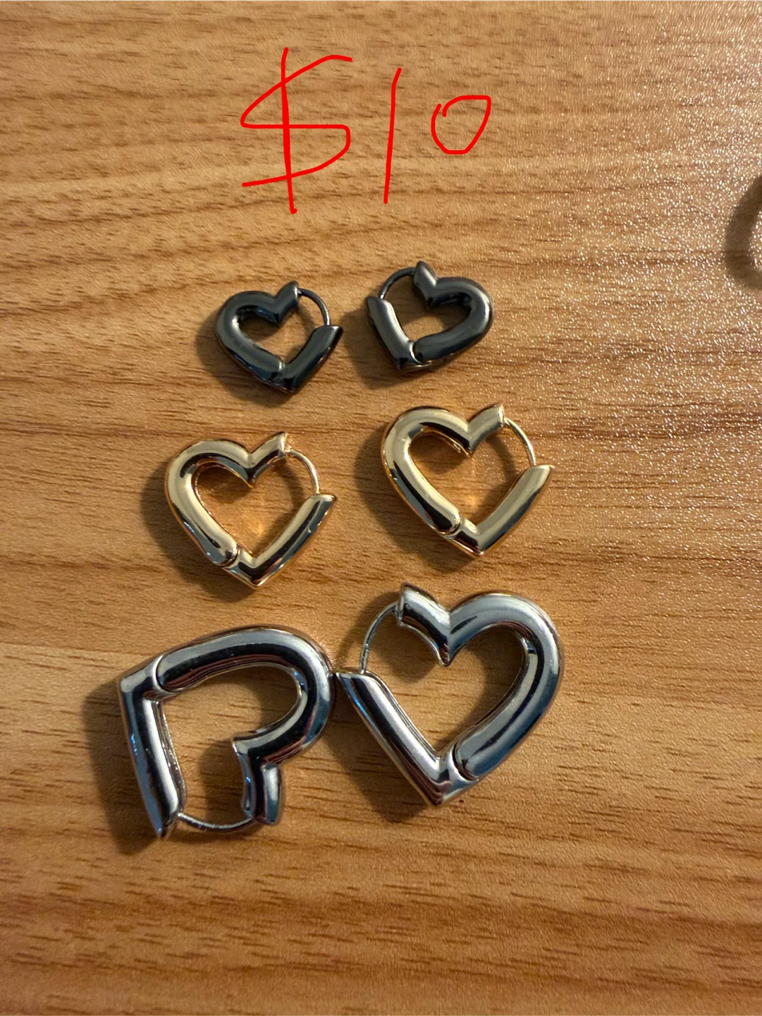Assorted Heart and Ball Earrings