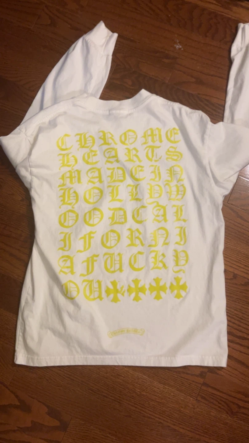 Chrome Hearts White Long Sleeve T-Shirt - photo 3