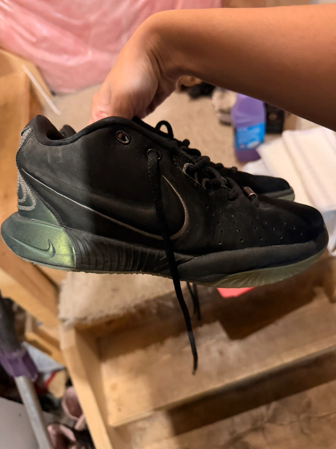 Kids Nike LeBron Basketball Shoes Black