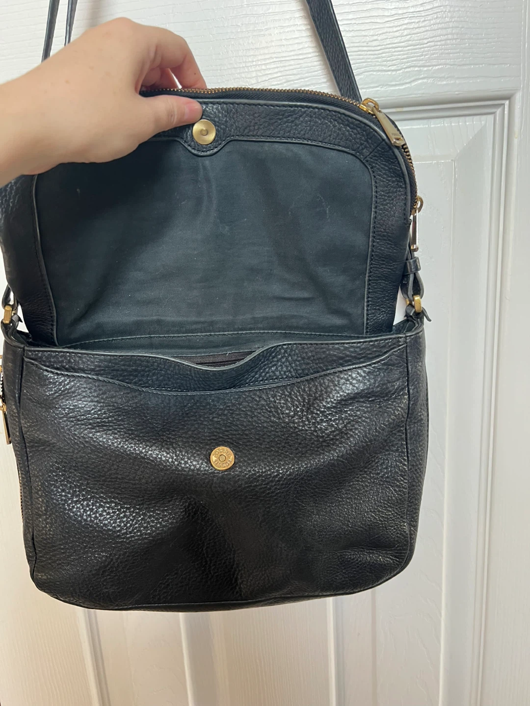 Fossil multi-coloured leather crossbody bag - photo 3