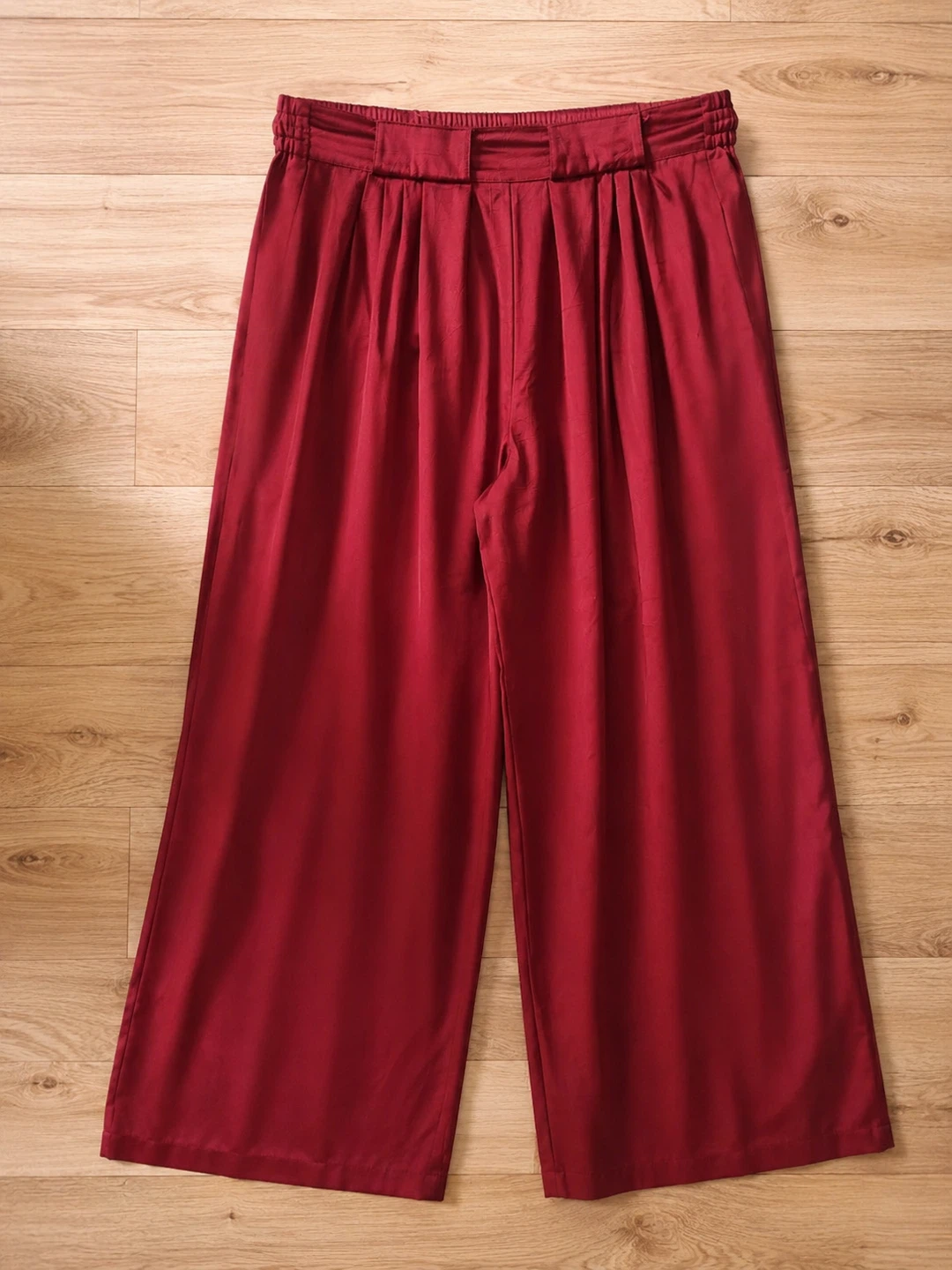 Le Chateau Red Wide Leg Pants Size M