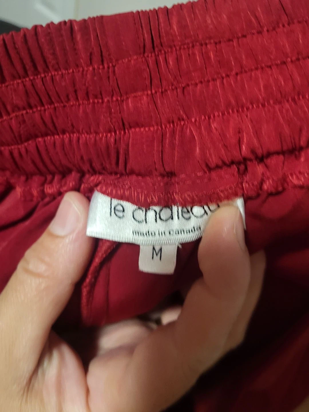 Le Chateau Red Wide Leg Pants Size M - photo 2