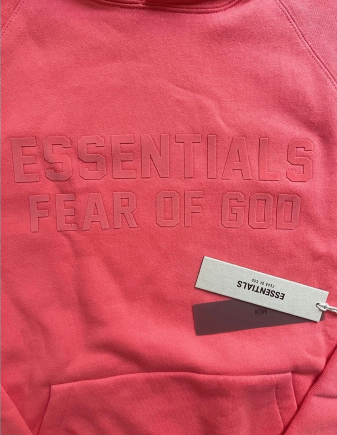 Fear of God Essentials Hoodie Coral colour - photo 3