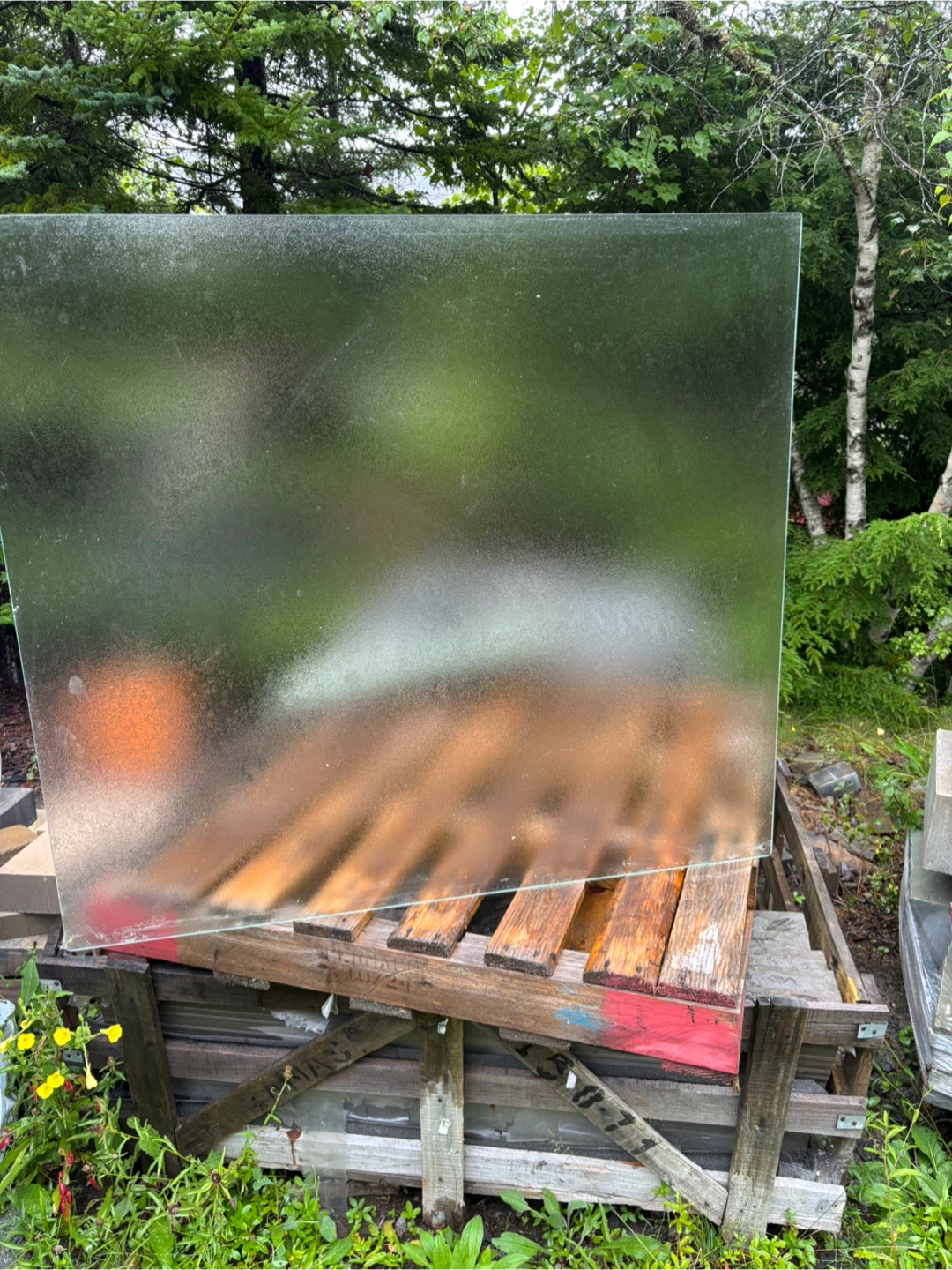 Frosted and clear deck panels
