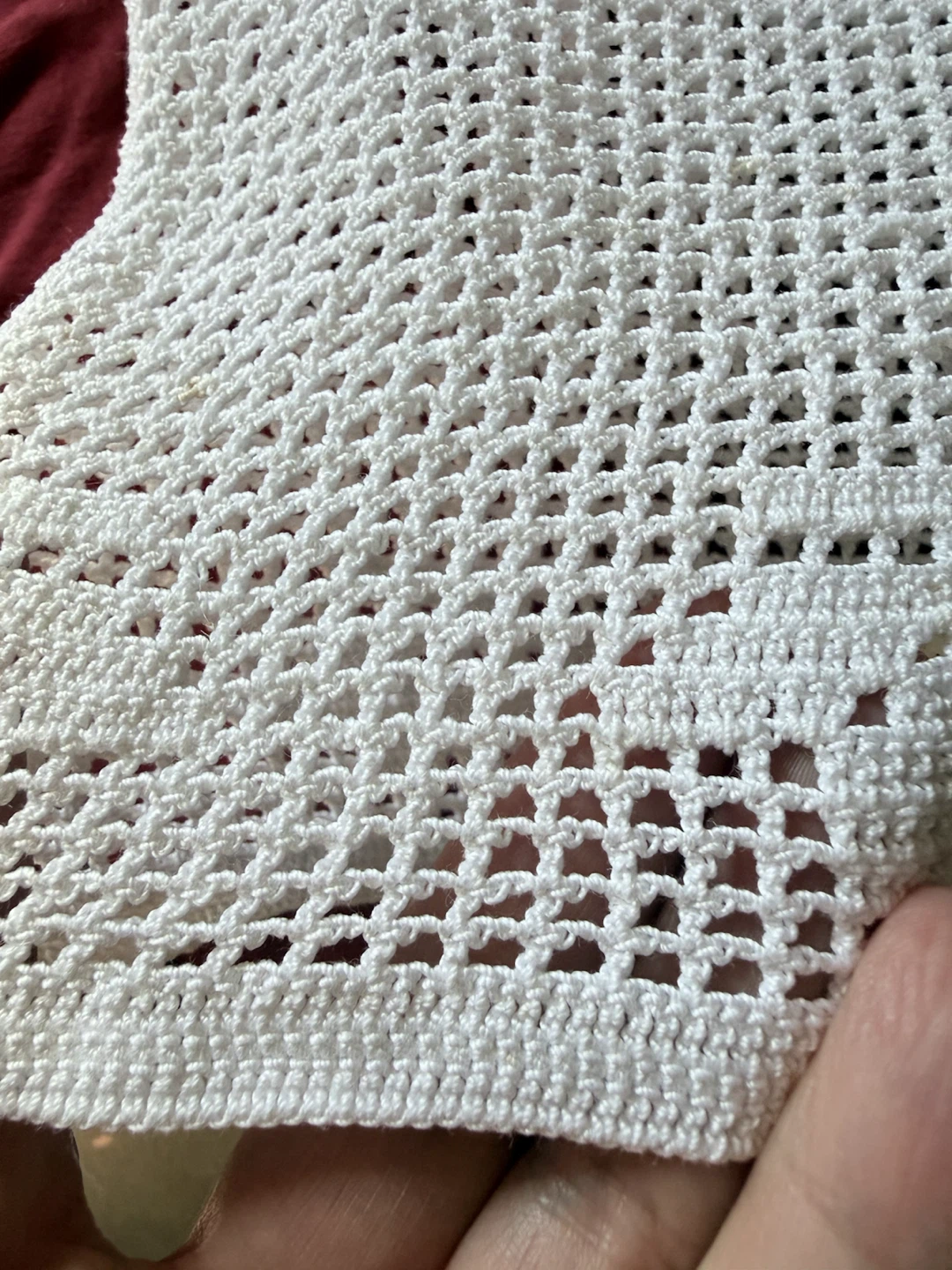 White Crochet Halter Top Size XXS - photo 5