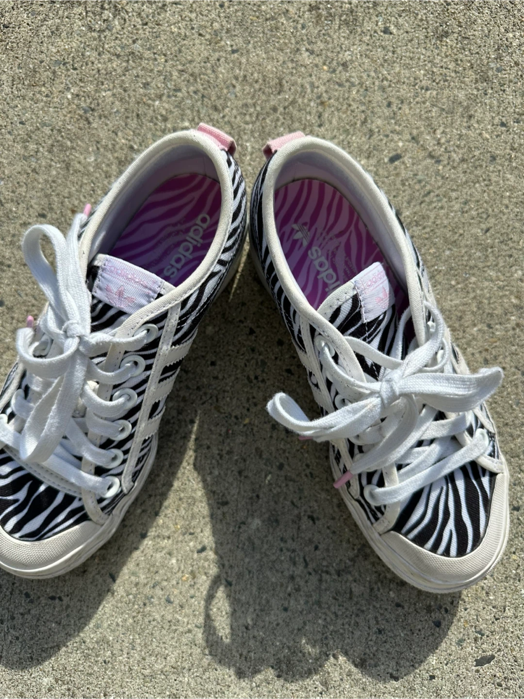 Adidas Zebra Print Platform Sneakers - photo 5
