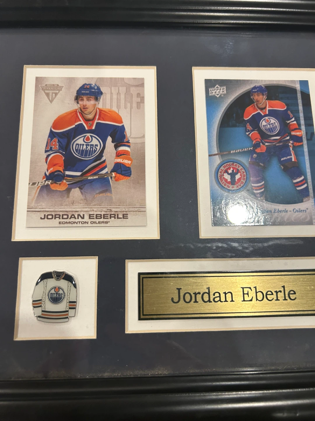 Jordan Eberle Framed Hockey Card Set