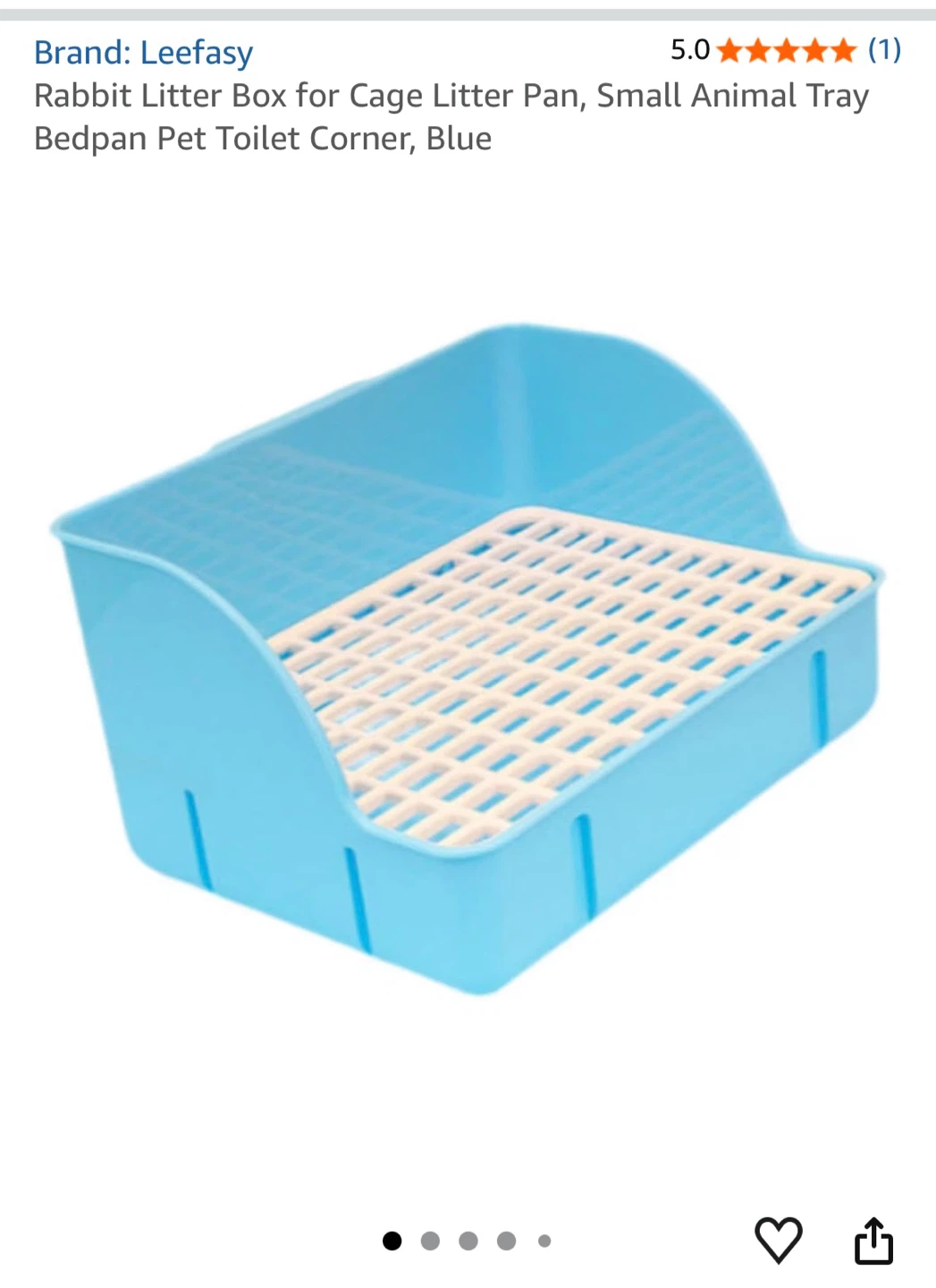 Rabbit Litter Box - Blue - photo 3