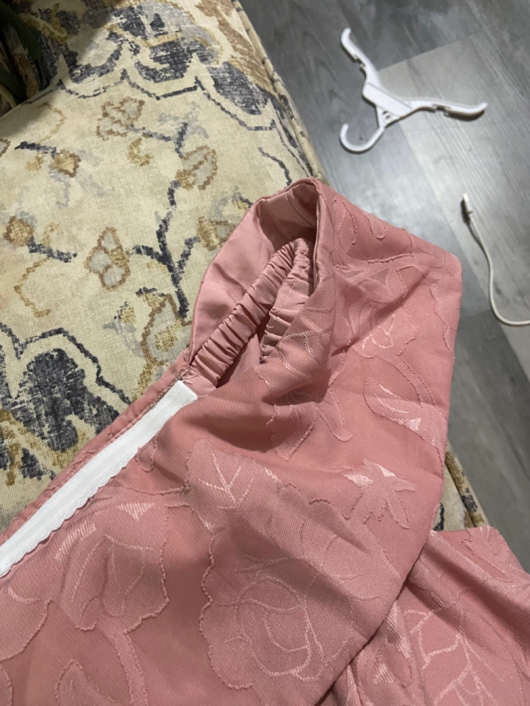 Pink Textured Midi Dress - photo 2