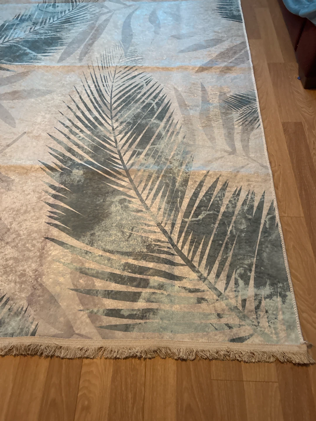 Tropical Leaf Print Area Rug - photo 2
