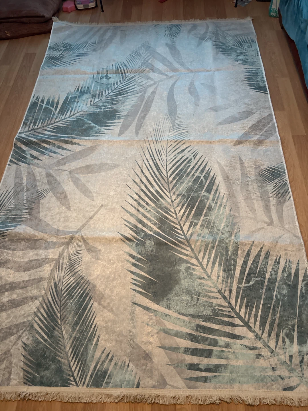 Tropical Leaf Print Area Rug - photo 4