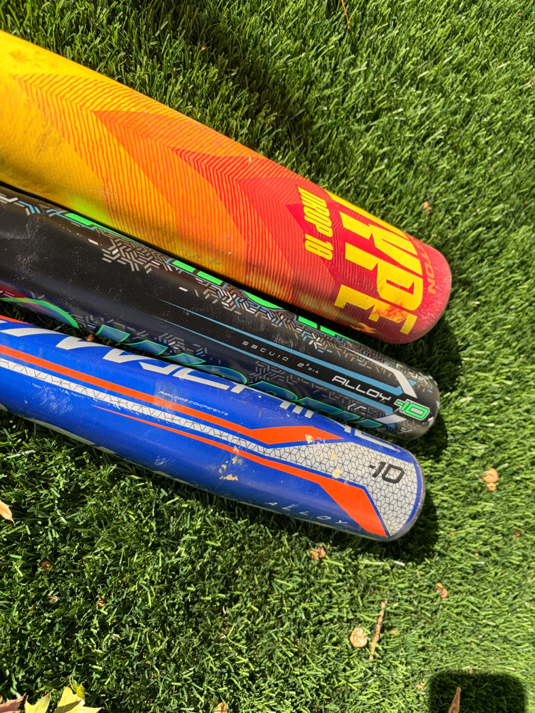 3 Baseball Bats: Easton, Worth, Rawlings - photo 2