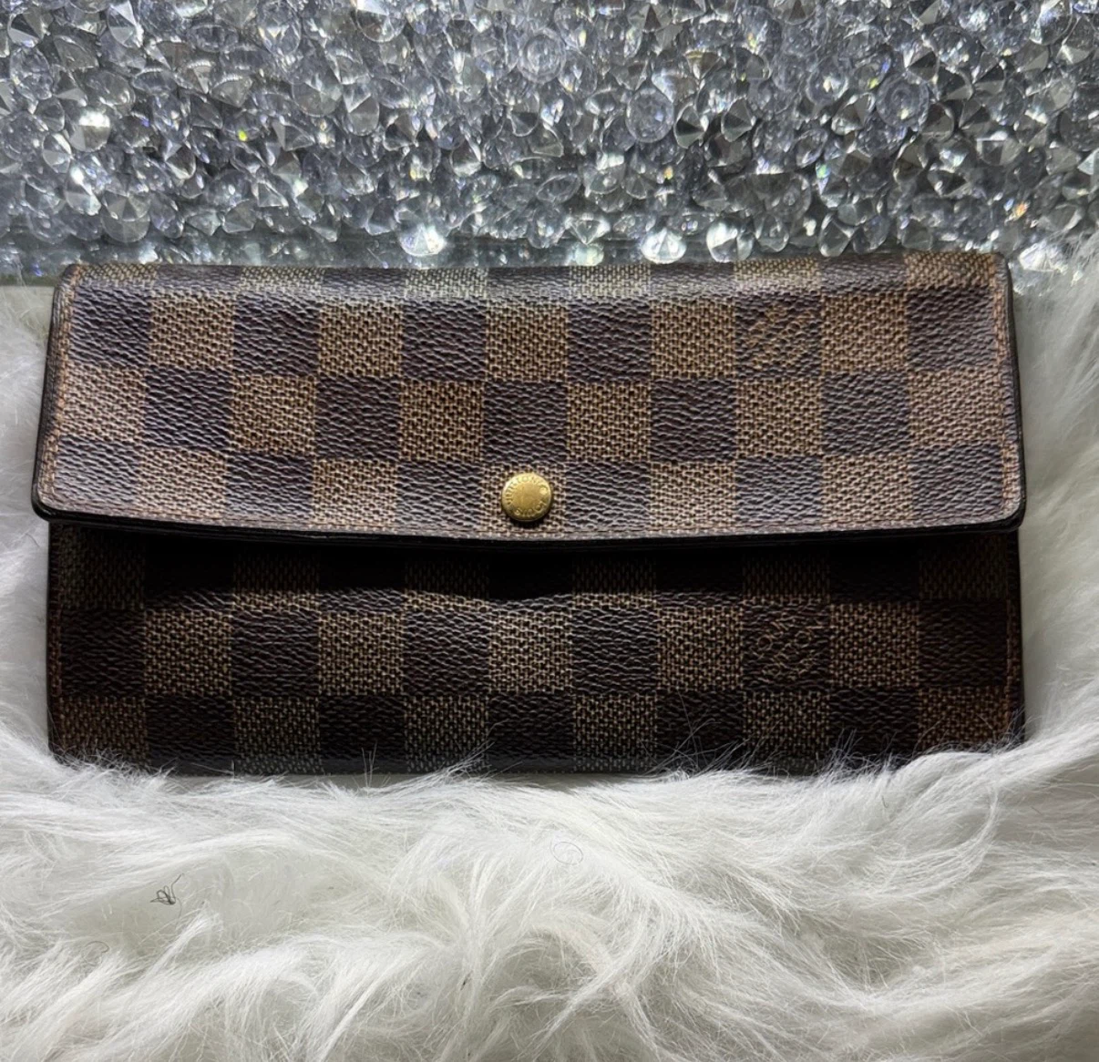 Louis Vuitton Damier Azur pattern Long Wallet