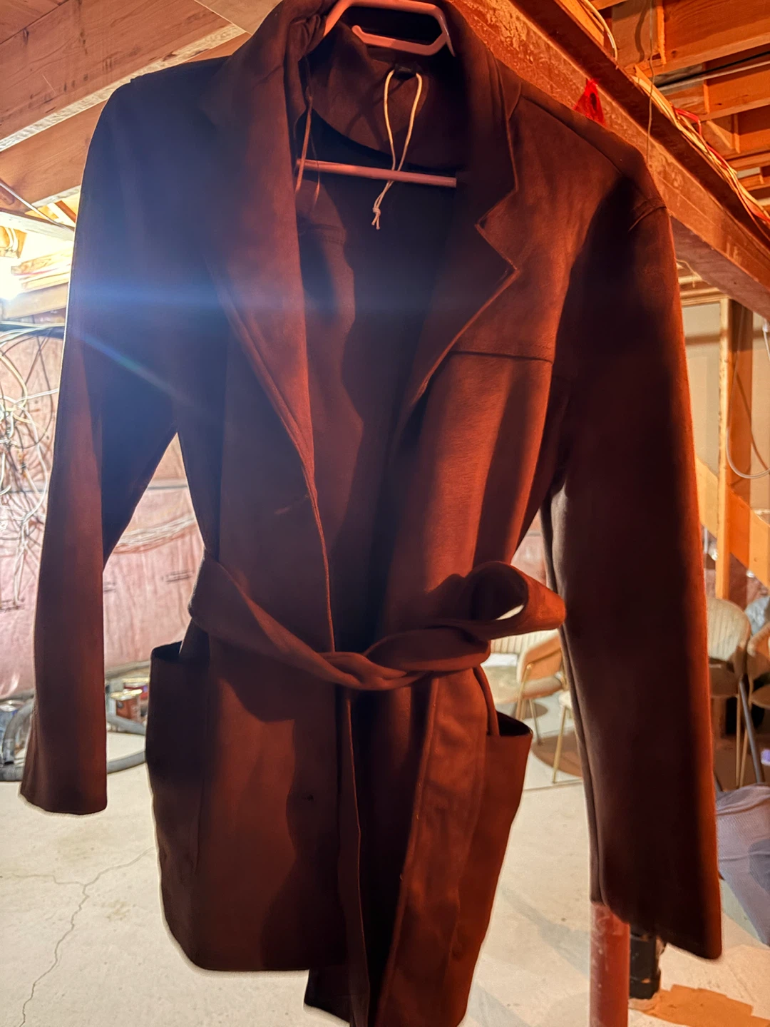 Zara Belted Jacket - Brown