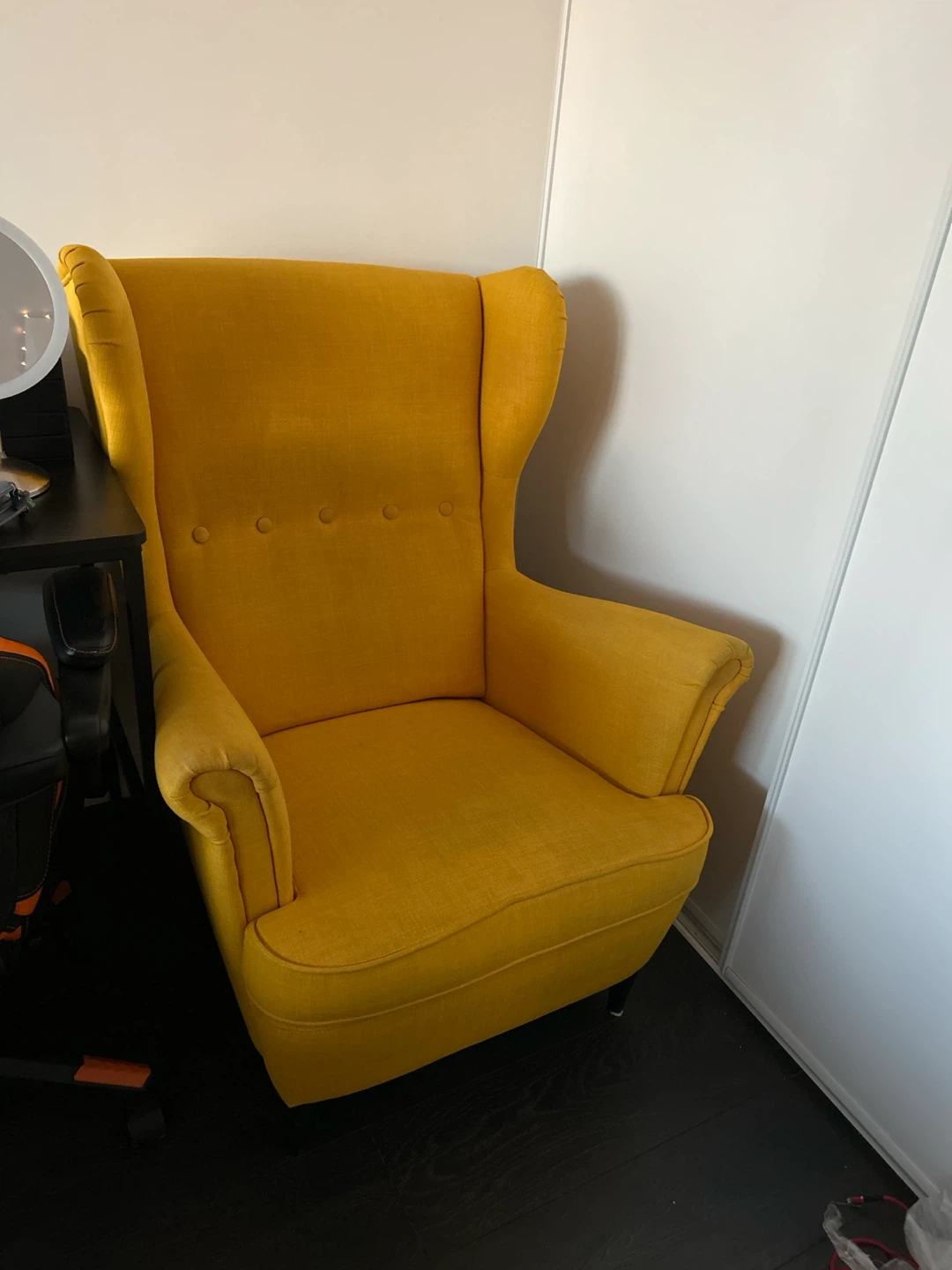 IKEA Strandmon Wing Chair in Yellow