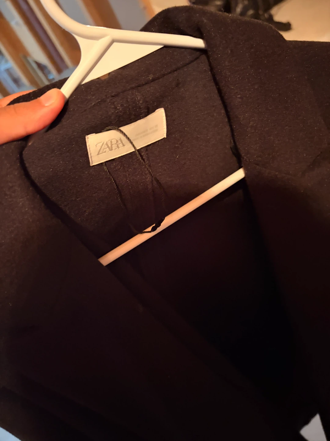 Zara Black Wool Blend Coat - photo 2