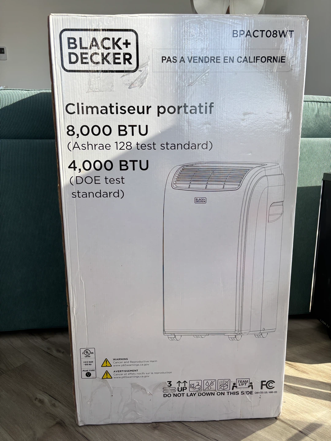 Black+Decker 8000 BTU Portable Air Conditioner