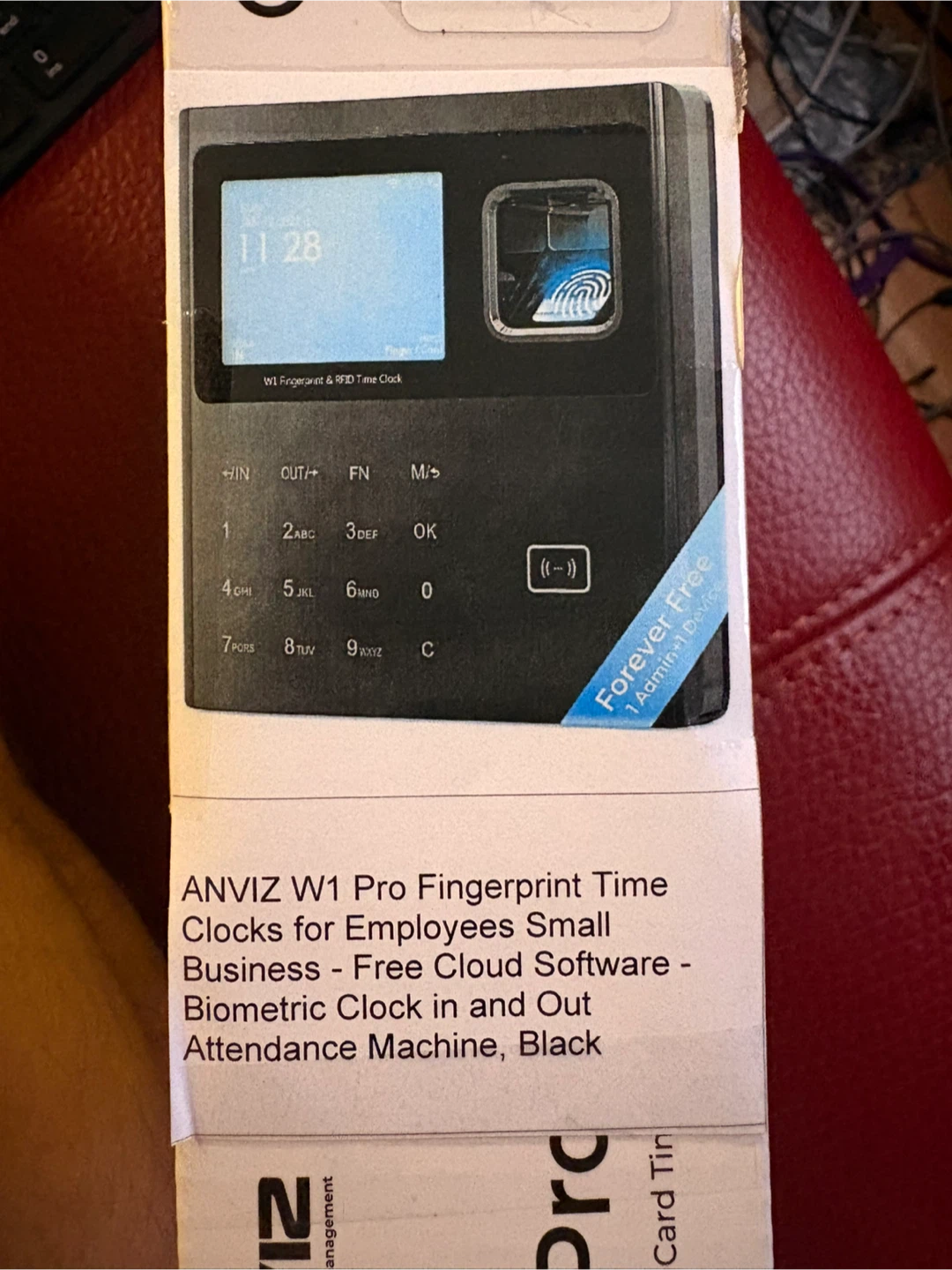 ANVIZ W1 Pro Fingerprint & Card Time Clock - Black
