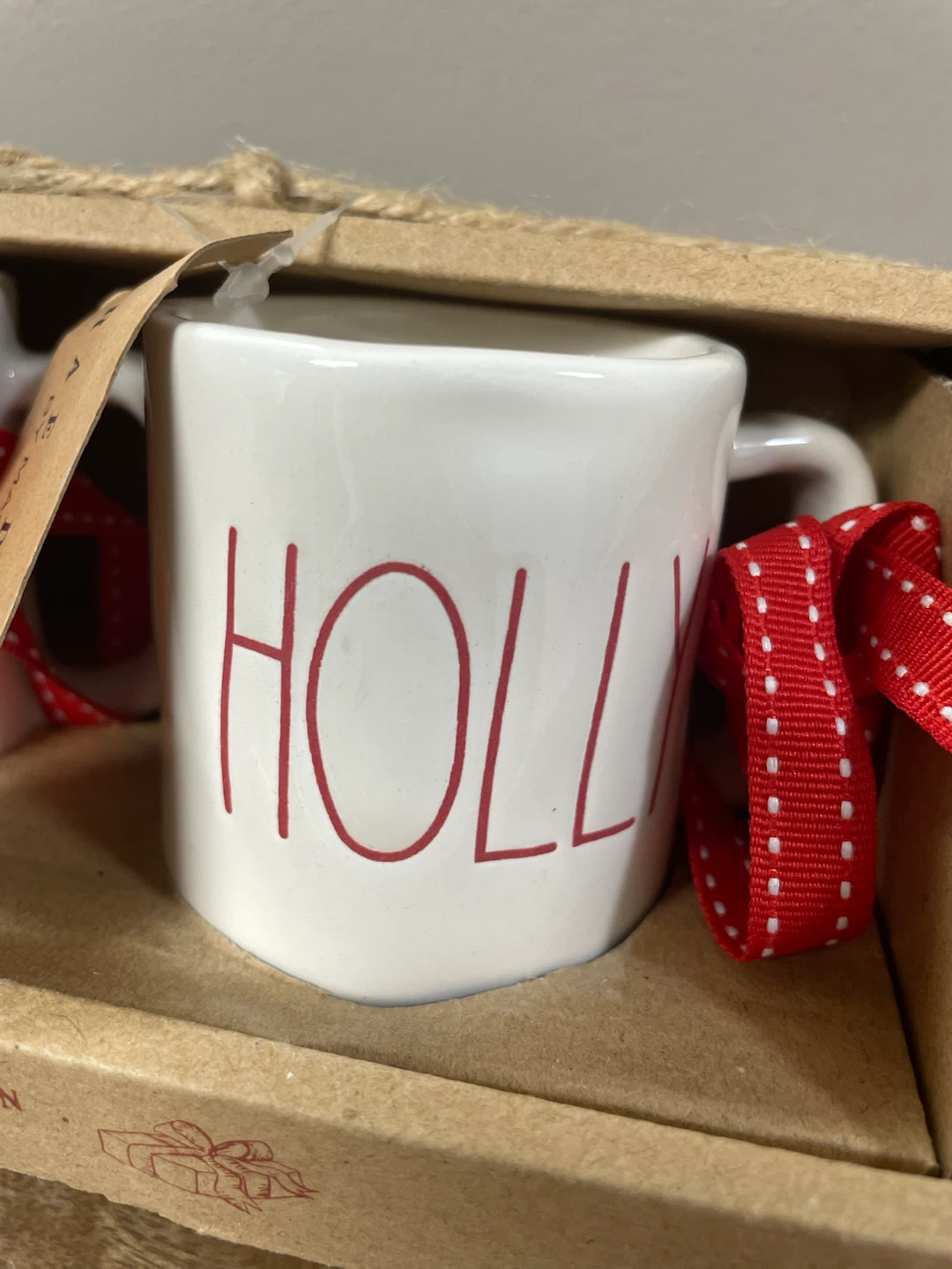 Rae Dunn Mini Mug Ornaments Set - VHTF - photo 3