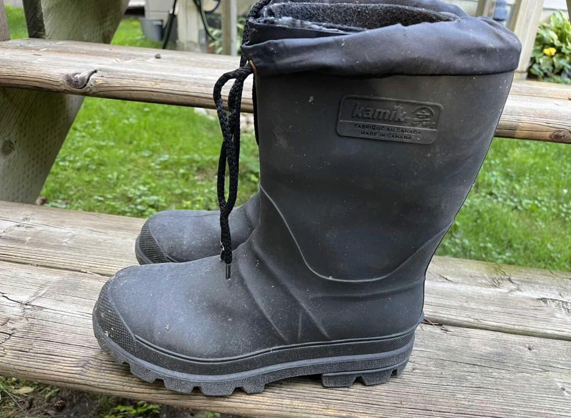 Kamik Black Rubber Winter Boots