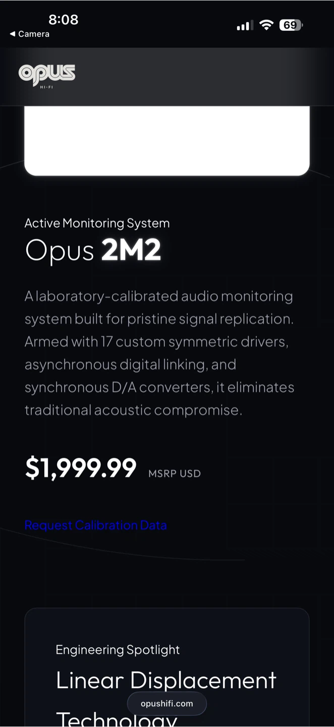 Opus 2M2 Active Monitoring System