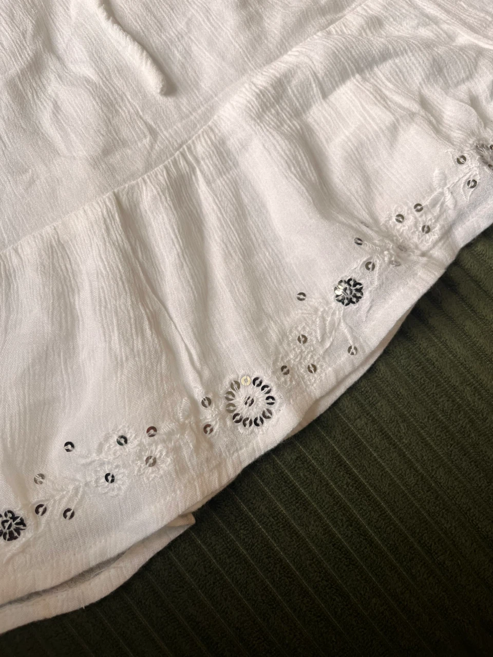Strapless White Dress – Hollister (Size L) - photo 3