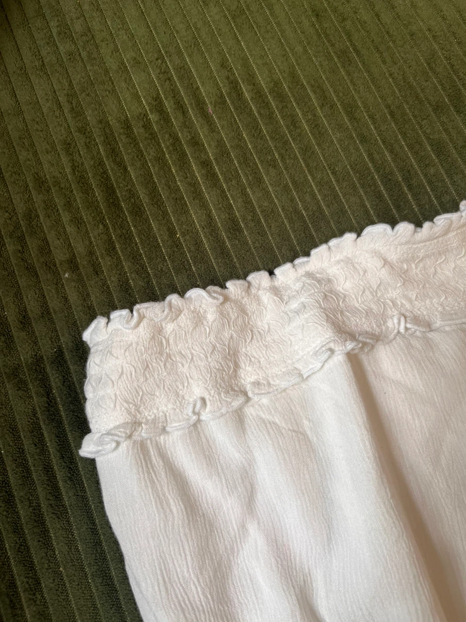 Strapless White Dress – Hollister (Size L) - photo 4