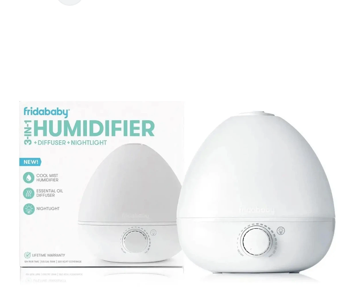 Fridababy 3-in-1 Humidifier, Diffuser & Nightlight
