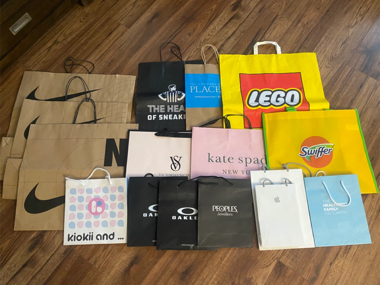 Large Assortment of Shopping/Paper Bags