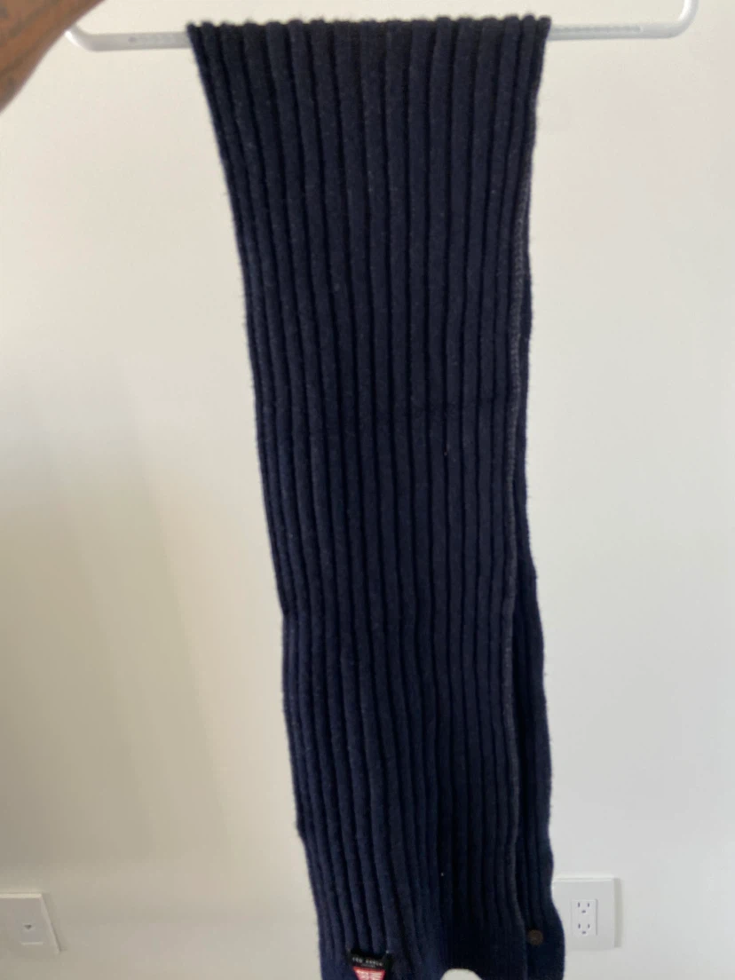 Ted Baker London Navy Ribbed Scarf