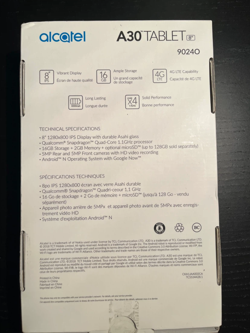 Alcatel A30 Tablet 8" - 16GB - photo 2